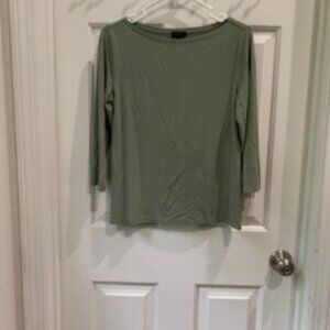 Ann Taylor 3/4 sleeve shirt olive green, Small